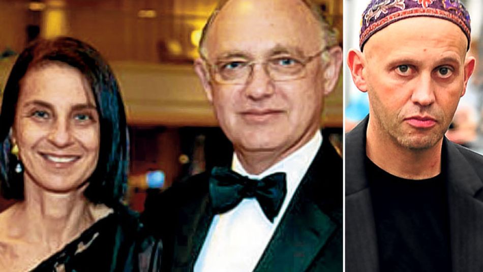Veredas opuestas. El canciller con su esposa, Anabel Sielecki, heredera de una familia millonaria que ayudó al templo de Bergman.