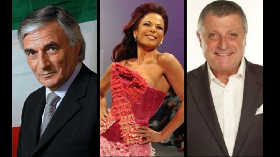 Claudio Zin, Gino Renni e Iliana Calabró, mediatizan la elección italoargentina.