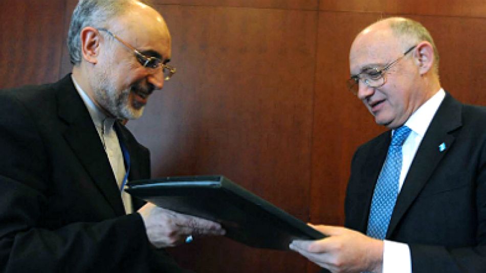 Héctor Timerman con su par iraní, Ali Akbar Salehi.