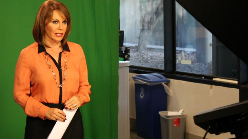 La periodista estrella de la cadena de TV de los hispanos en EEUU, María Elena Salinas.