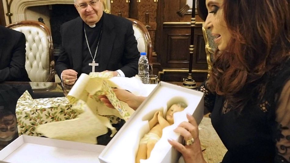 ¿El elegido?. En la foto, Cristina recibía a Sandri en diciembre pasado.