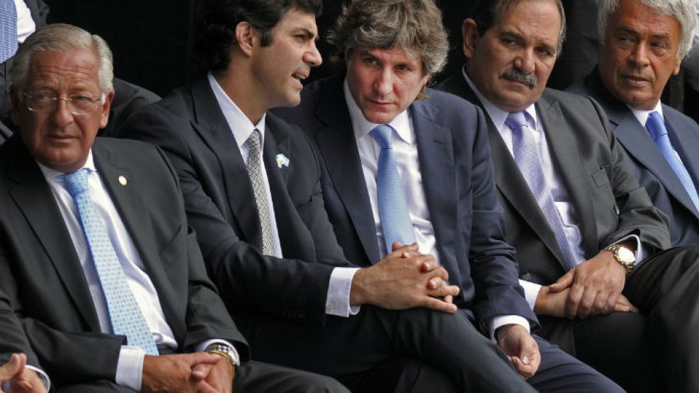 Boudou junto a los gobernadores de Salta, Juan Manuel Urtubey; de Córdoba, José Manuel de la Sota; de Jujuy, Eduardo Fellner y de Tucumán, José Alperovich.
