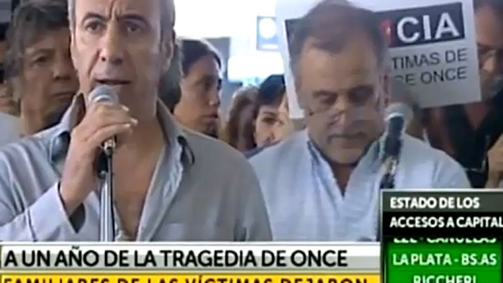 El actor Javier Lombardo se sumó al pedido de Justicia de los familiares de las 51 víctimas de la tragedia de Once.