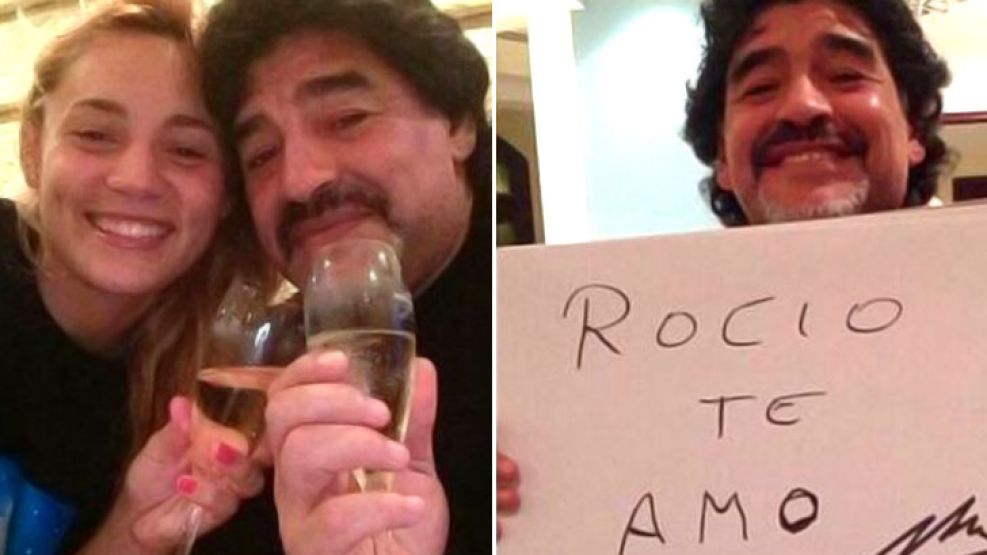 Diego Maradona estaría manteniendo un romance con Rocío Oliva.