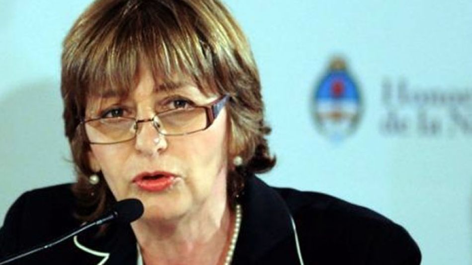 Gils Carbó junto a la vicepresidenta de la Corte Suprema de Justicia, Elena Highton de Nolasco; la defensora general de la Nación, Stella Maris Martínez, y Romina Pzellinsky en diciembre pasado.