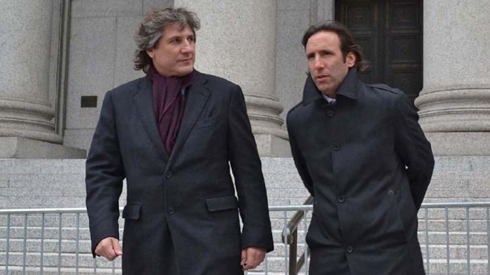Boudou y Lorenzino ante el Tribunal de Nueva York.