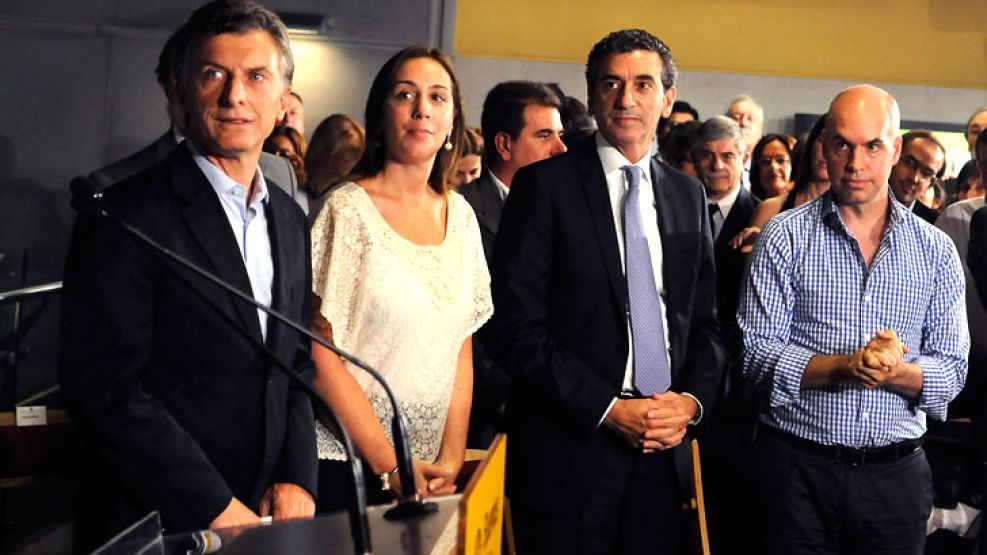 Mauricio Macri, María Eugenia Vidal, Florencio Randazzo y Rodríguez Larreta