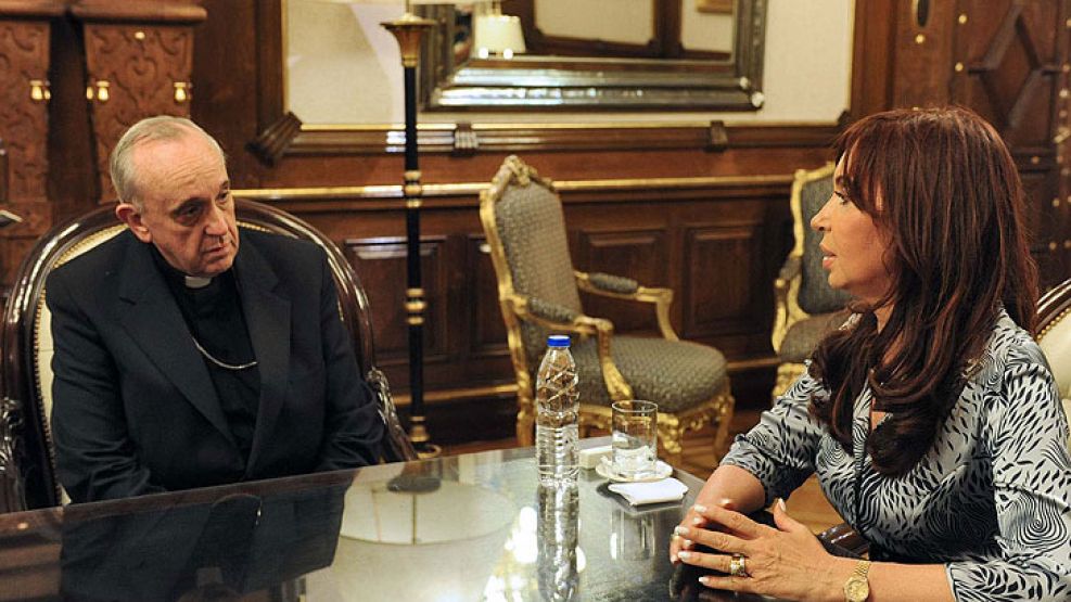 El último encuentro entre Cristina Fernández y el ahora Papa Jorge Bergoglio fue hace casi tres años, el 10 de marzo de 2010.
