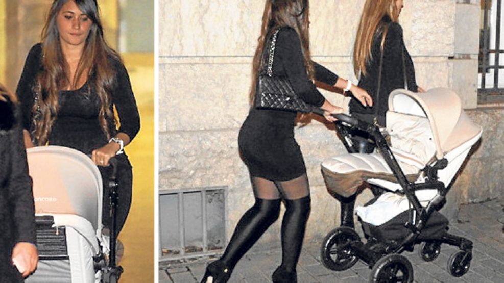 Sexy. A pesar de los últimos fríos en Europa, Antonella vistió minifalda y llevó una cartera Chanel.