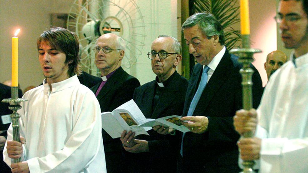 11 de abril de 2007. Una de las escasas ocasiones de reencuentro entre el Episcopado y el Gobierno.