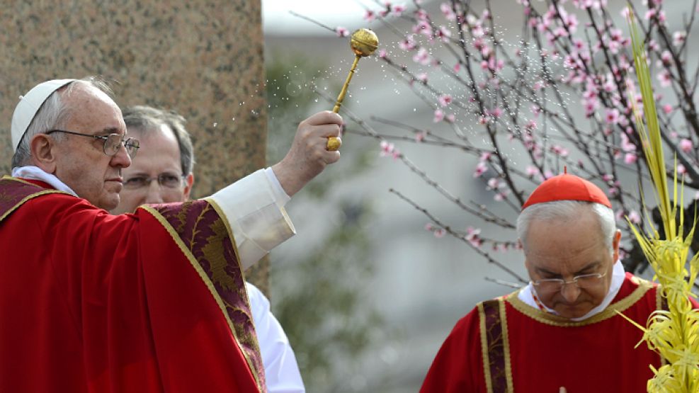 Primer domingo de ramos del Papa Francisco.