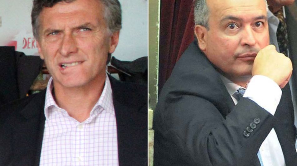 El jefe de gobierno porteño, Mauricio Macri, y el secretario de Obras Públicas de la Nación, José López.