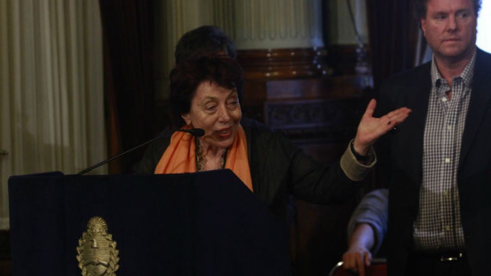 Norma Morandini, senadora de la Alianza Frente Cívico.