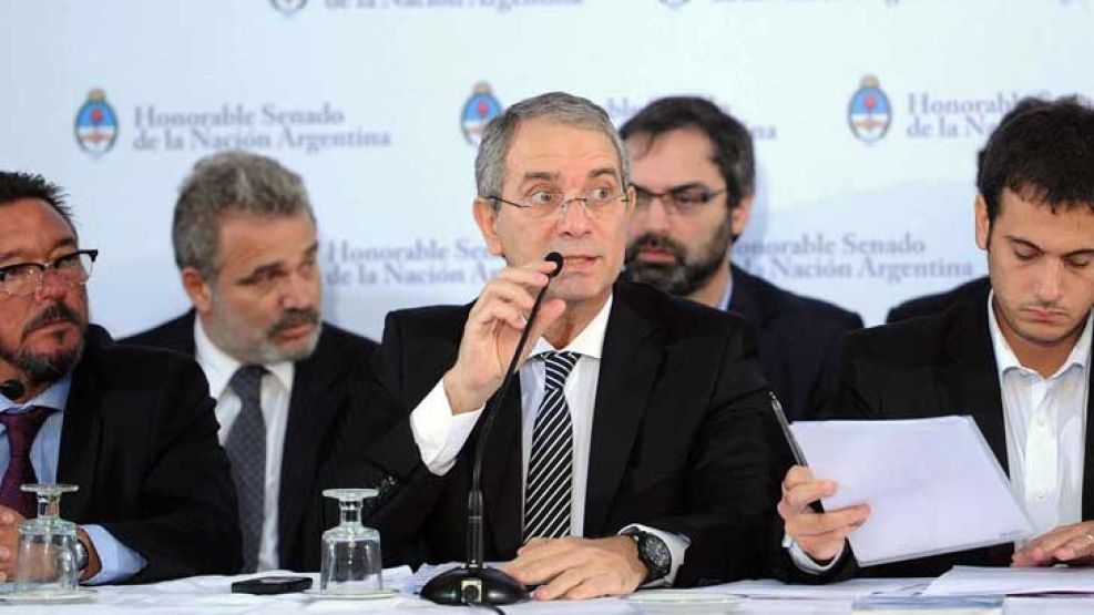 Julio Alak, durante su defensa de la reforma judicial.