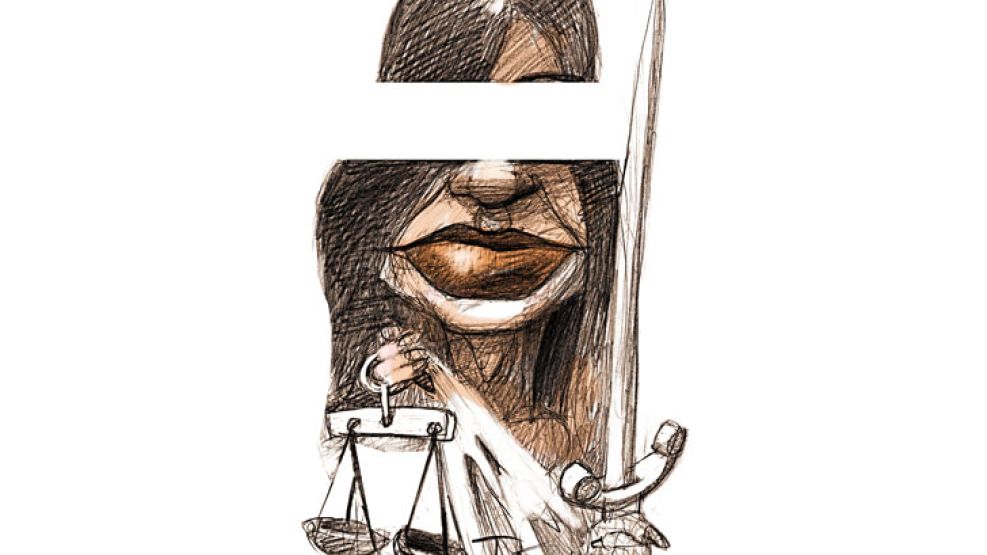POR MANO PROPIA, Cristina Kirchner. Dibujo: Pablo Temes.