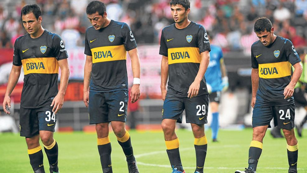 Sin reacción. El gol del volante de Estudiantes aniquiló al Xeneize. Una nueva frustración.