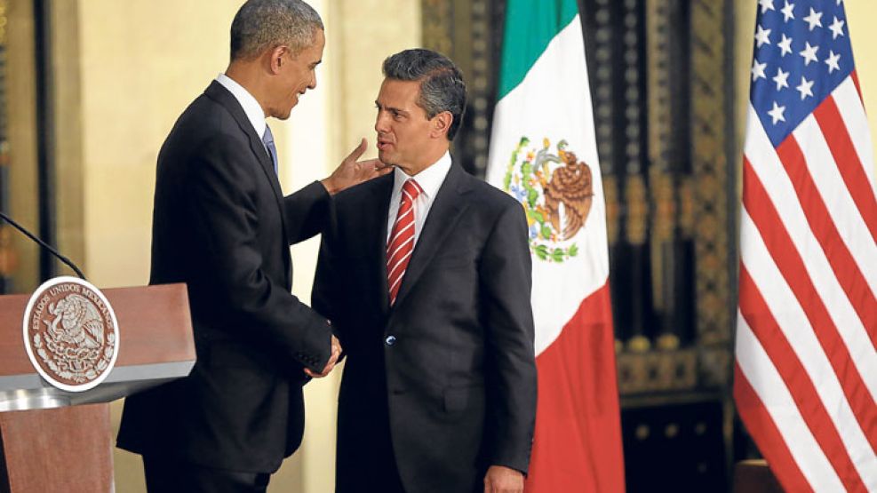 Alianza. El presidente Barack Obama visitó ayer a su colega mexicano, Enrique Peña Nieto.