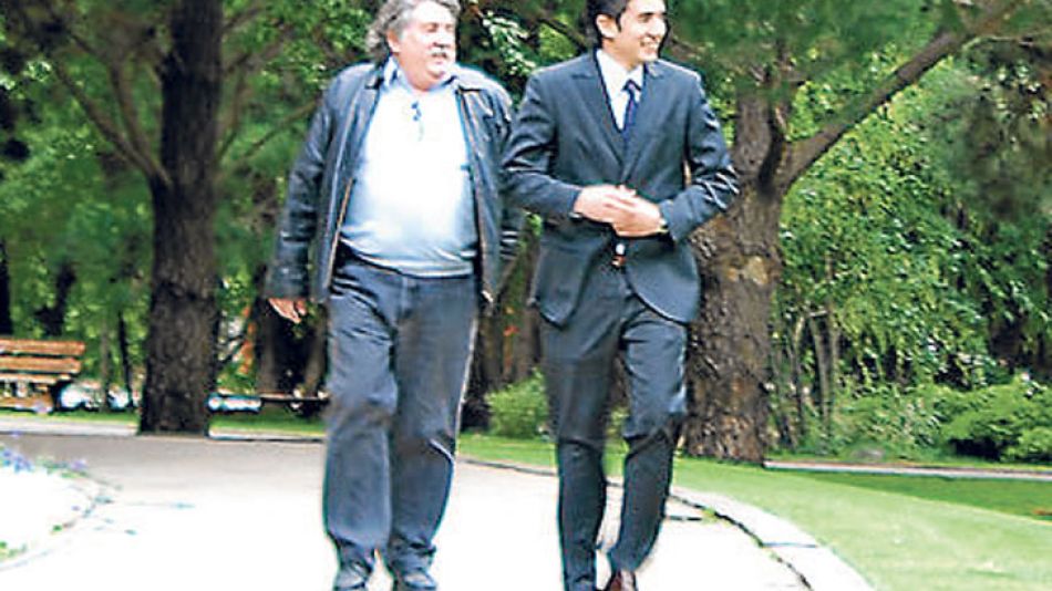 En familia. Su hijo es secretario privado de Cristina.