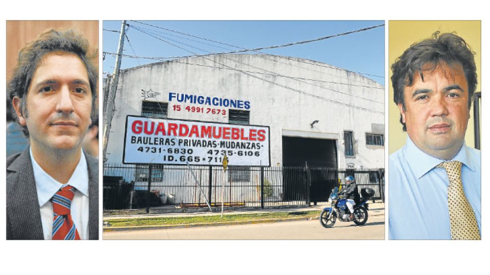 Tigre. La empresa de mudanzas tiene un guardamuebles sobre la avenida Liniers. La decisión del juez Casanello (izq.) profundizó la pelea con el fiscal Marijuán (der.).