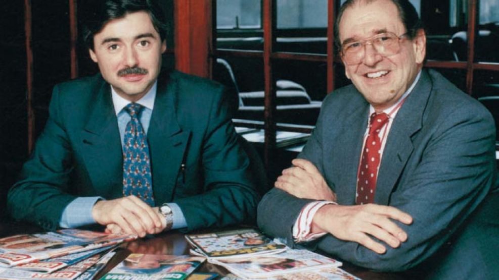 Jorge Fontevecchia junto a Roberto Civita.