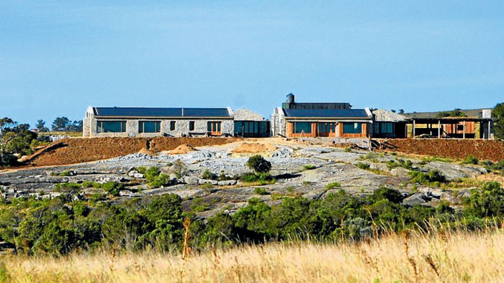 Paraíso. Vista de la segunda propiedad que Susana está terminando de construir en Uruguay.