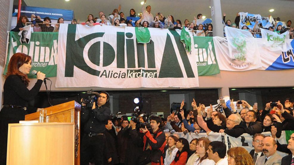 Cristina Kirchner, desde Río Gallegos.