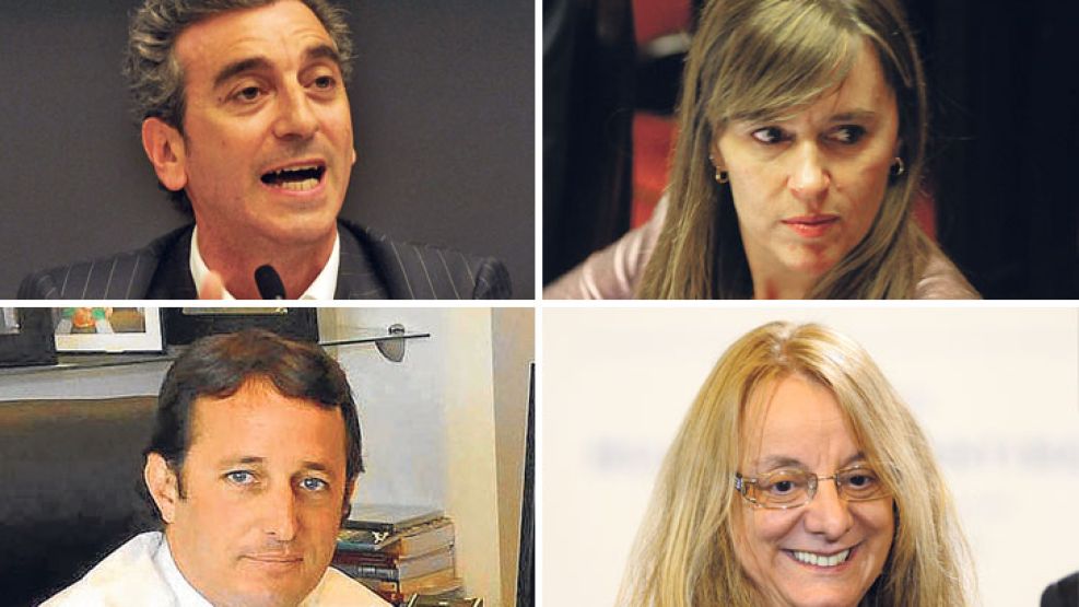 Florencio Randazzo, Juliana Di Tullio, Martín Insaurralde y Alicia Kirchner.