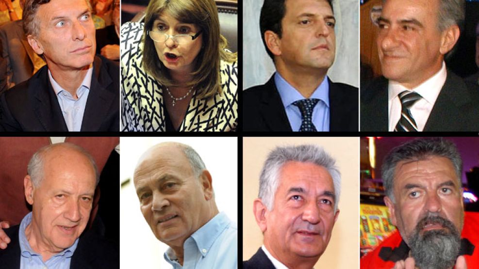 Alianzas, descartes y resignaciones: Mauricio Macri y Patricio Bullrich; Sergio Massa y Jesús Cariglino; Roberto Lavagna y Gerónimo "Momo" Venegas; Alberto Rodríguez Saa y Raúl Castells.