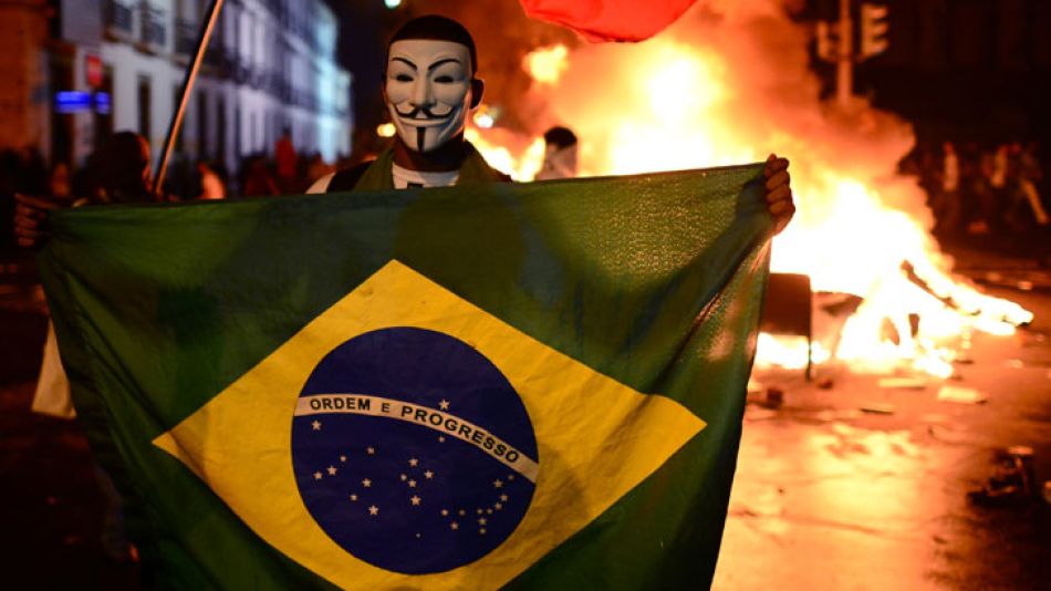 La Policía reprimió con dureza las manifestaciones en ciudades como San Pablo y Río de Janeiro.