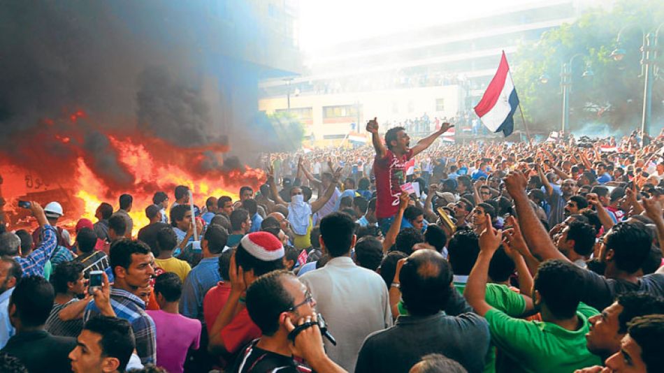 Una ola en El Cairo. La plaza Tahrir volvió a llenarse.