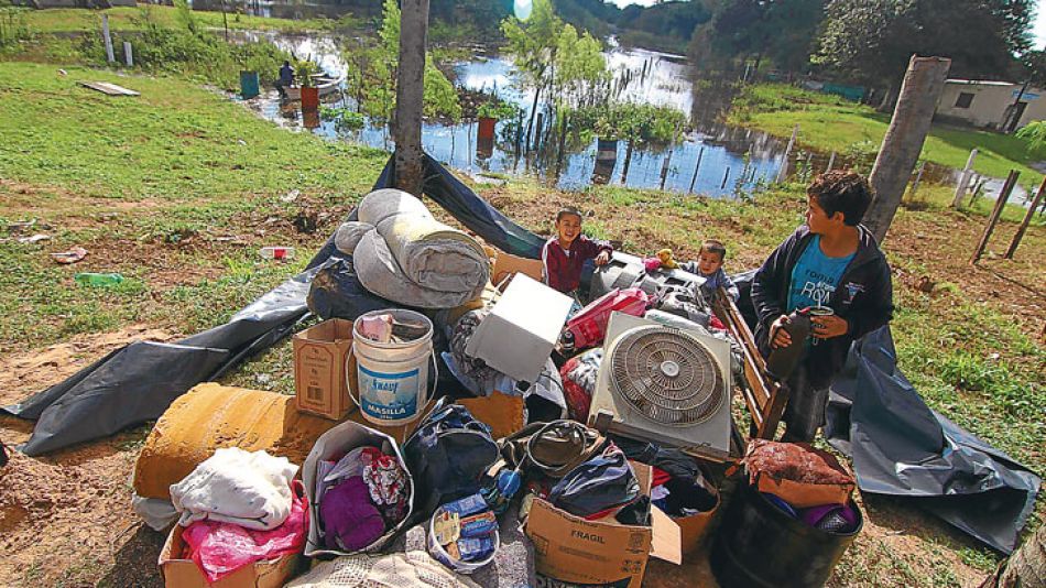 En Chaco. Zonas cercanas a Resistencia son las más afectadas por las inundaciones.
