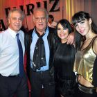 Coco Basile cenó en el clásico restaurante árabe Fairuz, donde fue recibido personalmente por Fairuz junto a su marido Gamal Murad y su hija Alia Murad.