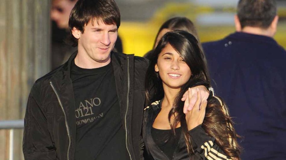 Lionel Messi y Antonella Rocuzzo