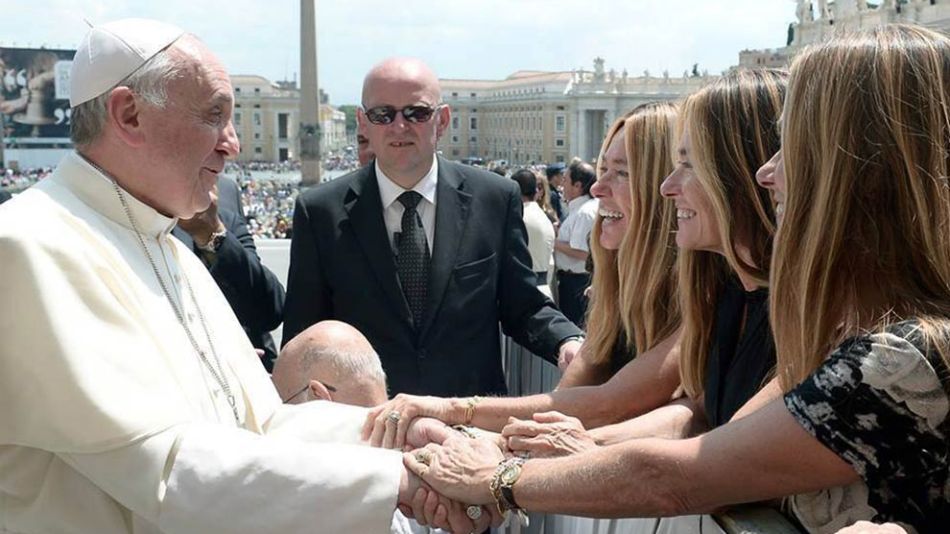 Las Trillizas de Oro con el Papa Francisco