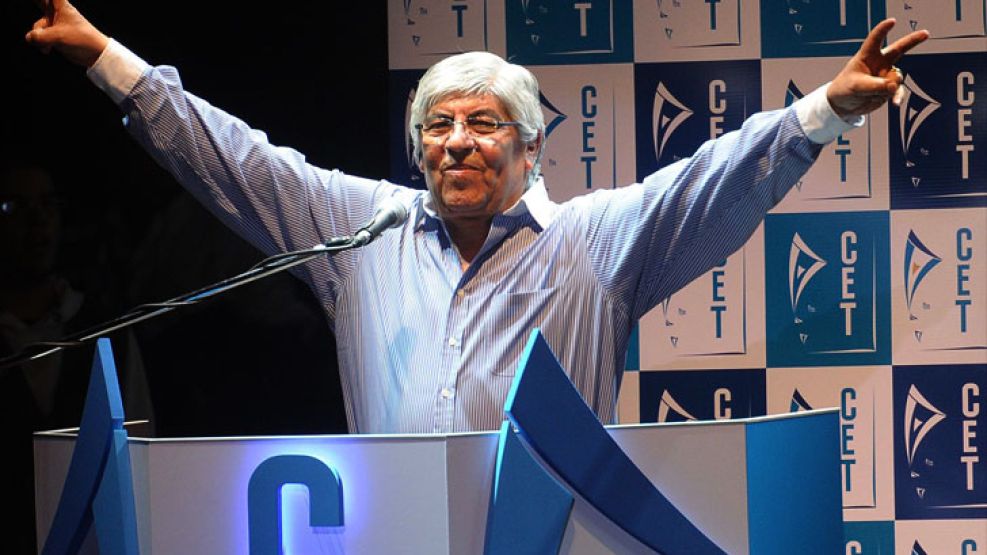 Hugo Moyano, líder de la CGT. 