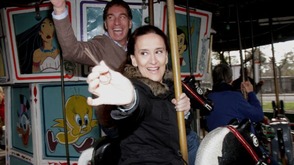 Gabriela Michetti y Diego Santilli recorrieron Parque Patricios.