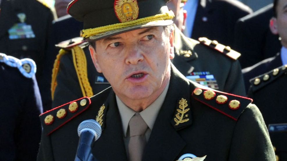 El jefe del Estado Mayor del Ejército César Milani.