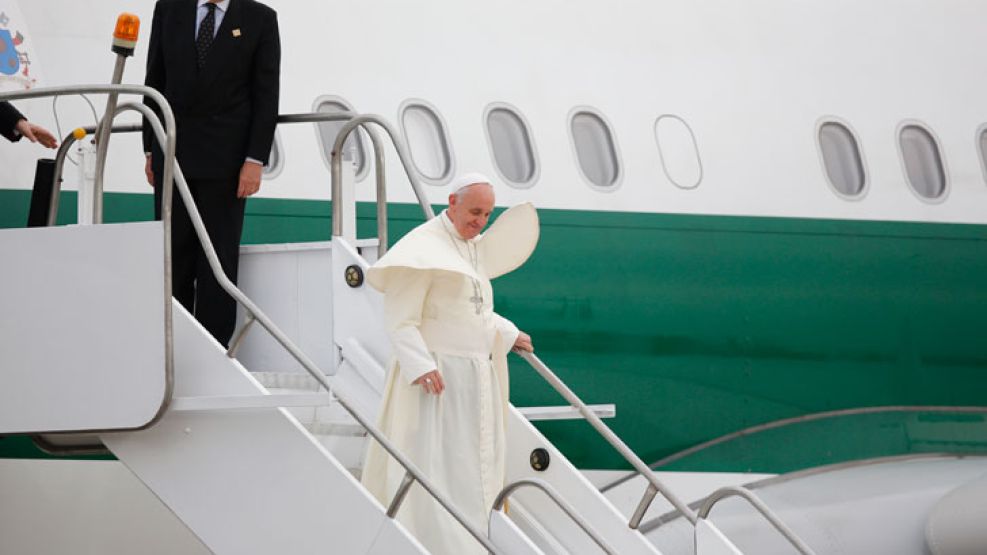 Dilma Rousseff recibió al Papa argentino en Río de Janeiro.