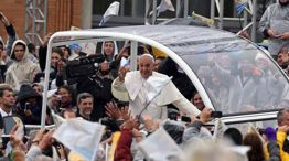 El Papa Francisco es recibido por millones de fieles en Aparecida.