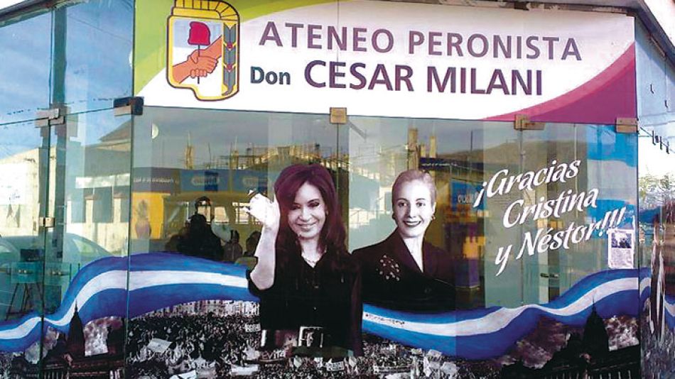 Militante. La unidad básica del hermano del militar en Cosquín. Lleva el nombre de su padre.