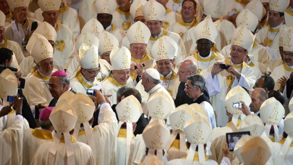 En su quinto día en Brasil, el papa Francisco presidió una nueva misa ante los obispos de Río Janeiro.