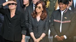 Cristina Fernández de Kirchner, en Río de Janeiro, durante la misa del papa Francisco.