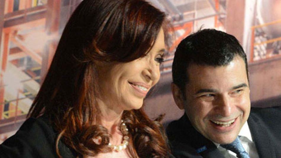 CEO. Con CFK, en medio de la polémica alianza con Chevron.