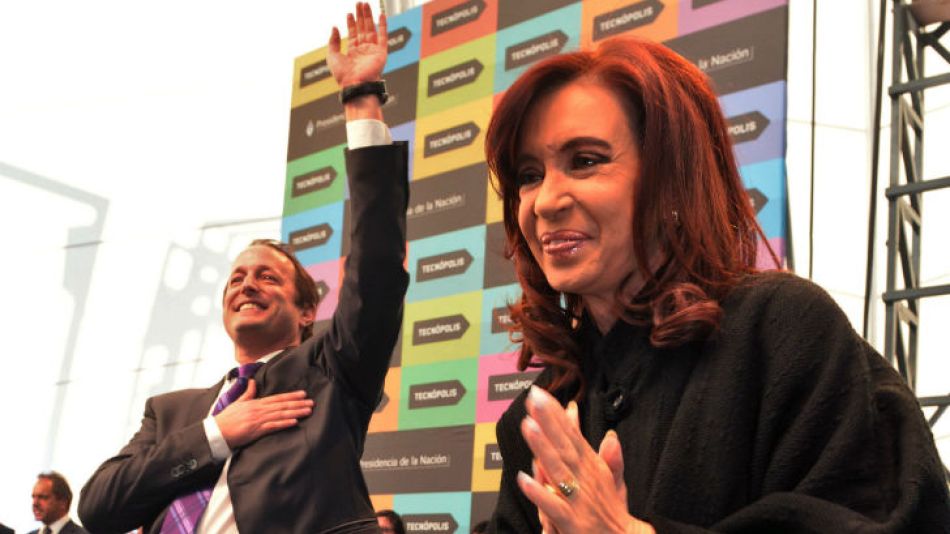 CFK llegó junto a Insaurralde pasadas las 22.30.
