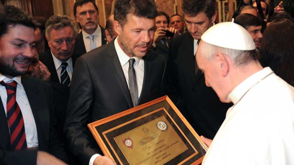 Marcelo Tinelli y el Papa Francisco | Telam