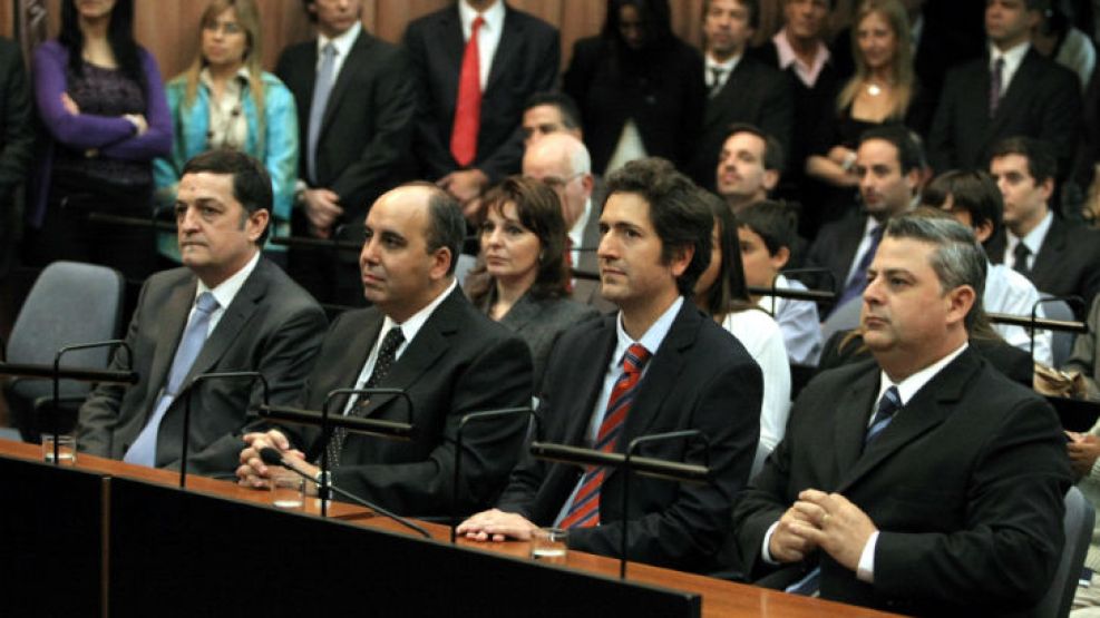 Los cuatro jueces elegidos en el polémico Concurso 140: Luis Osvaldo Rodríguez, Marcelo Martínez de Giorgi, Sebastián Casanello y Sebastián Ramos.