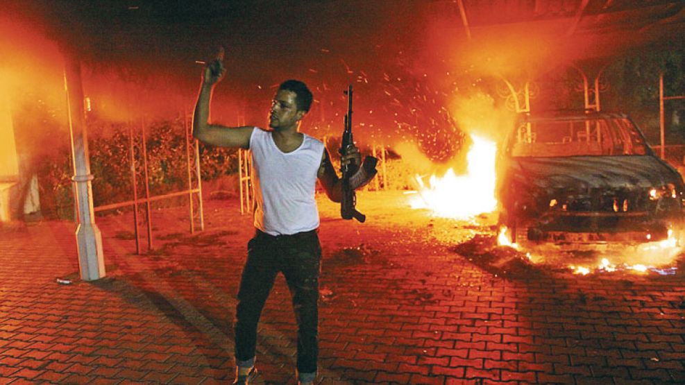 Matanza. El 11 de septiembre del año pasado se produjo un feroz atentado en Libia contra la embajada de Estados Unidos.