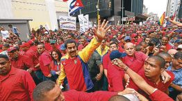 A la calle. El presidente Maduro encabezó un acto contra la corrupción en Venezuela.