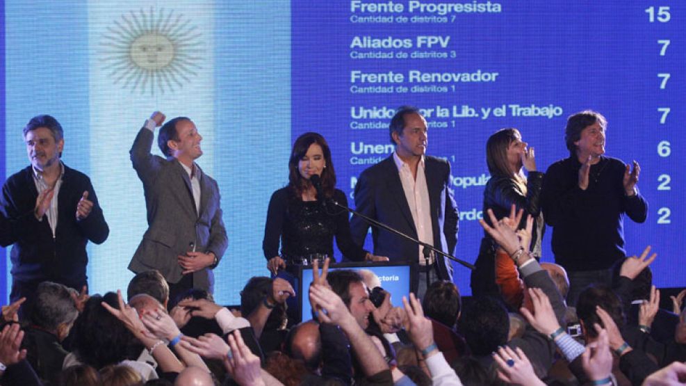 CFK fue la única oradora en el búnker K.
