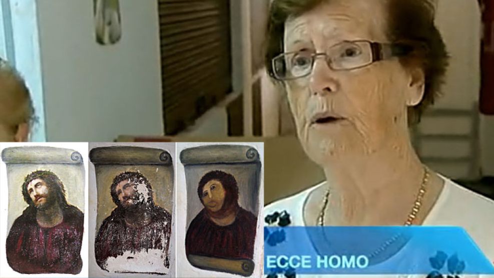 La abuela Cecilia podrá cobrar una pequeña fortuna gracias al marketing de su "restaurado" Ecce Homo.
